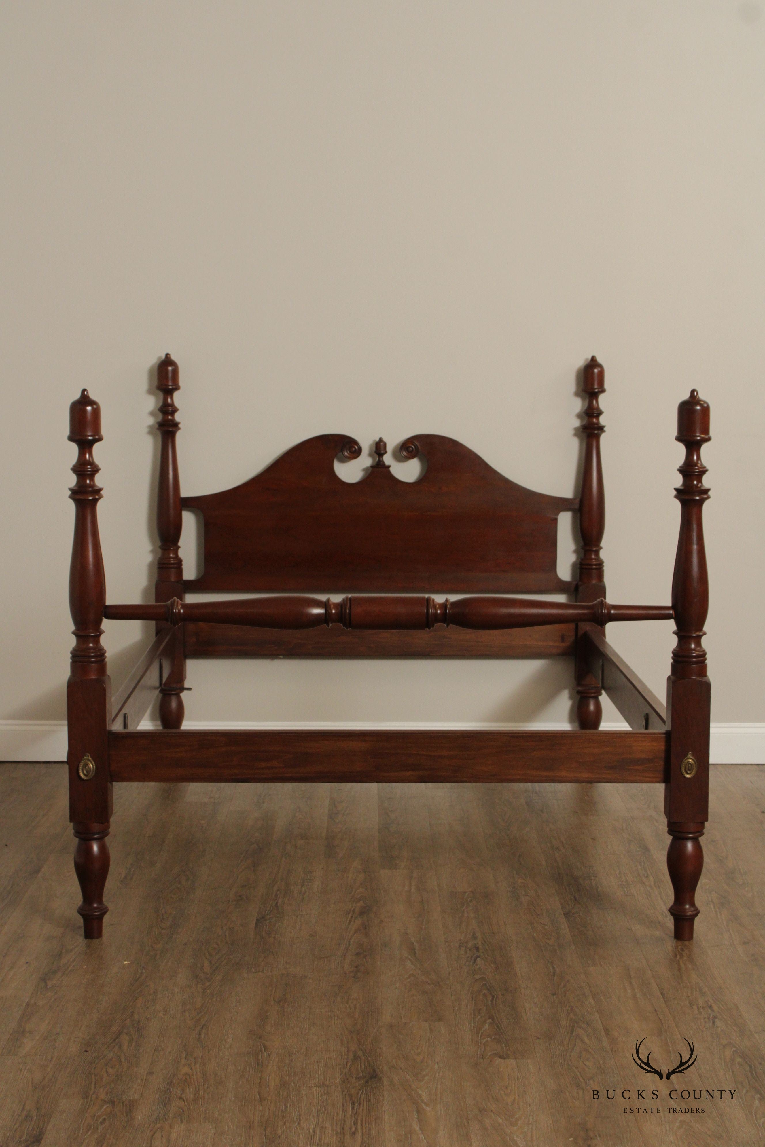 Custom Crafted Cherry Full Size Acorn Finial Poster Bed