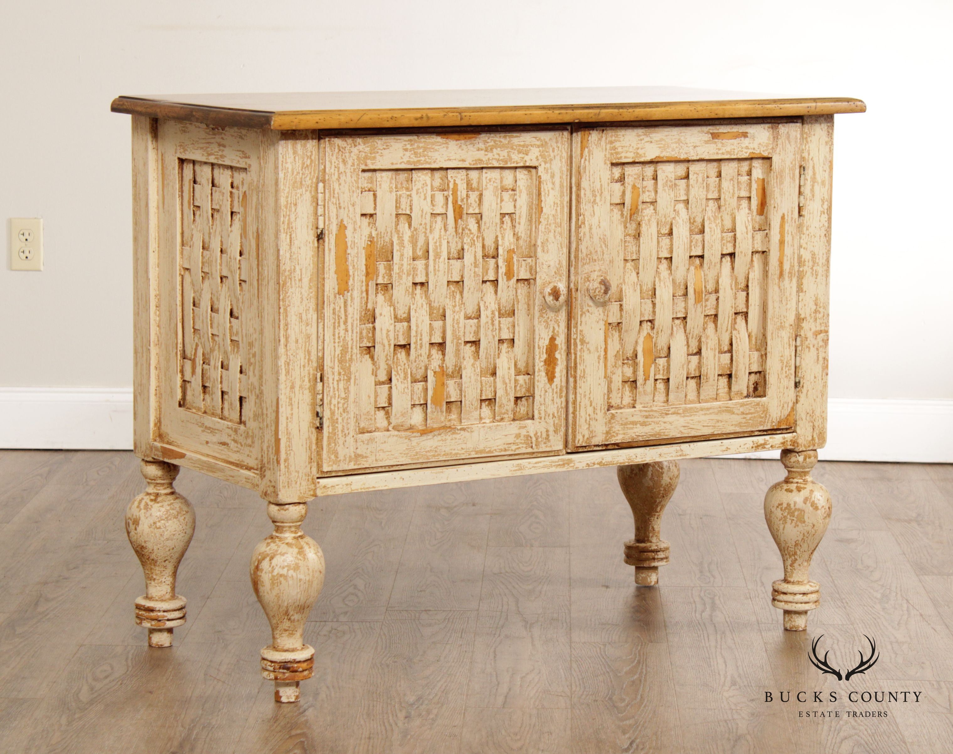 European Rustic Style Cabinet Chest of Drawers