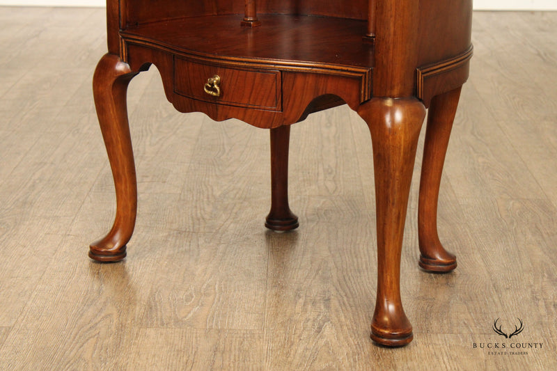 CHELSEA HOUSE INC PORT ROYAL COLLECTION GEORGIAN STYLE WALNUT SIDE STABLE