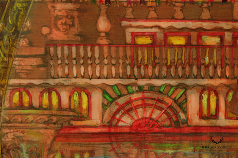 Mark Tochilkin 'Carrousel' Monumental Original Oil Painting