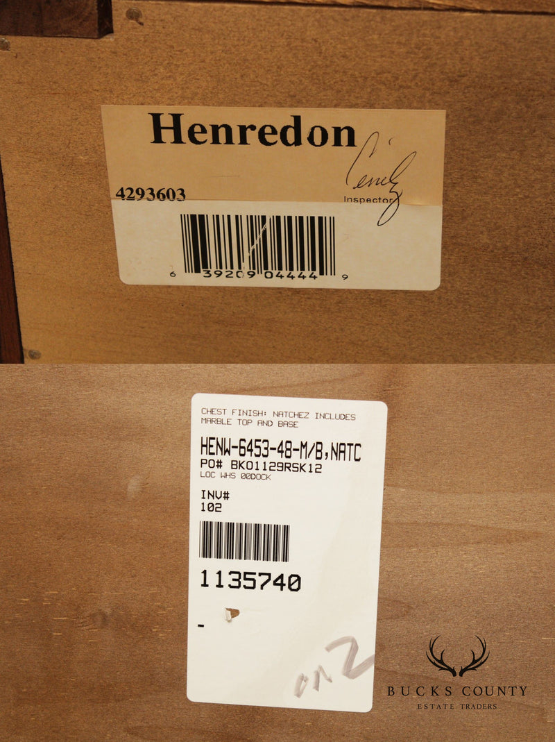 Henredon Historic Natchez Collection Mahogany Demilune Console