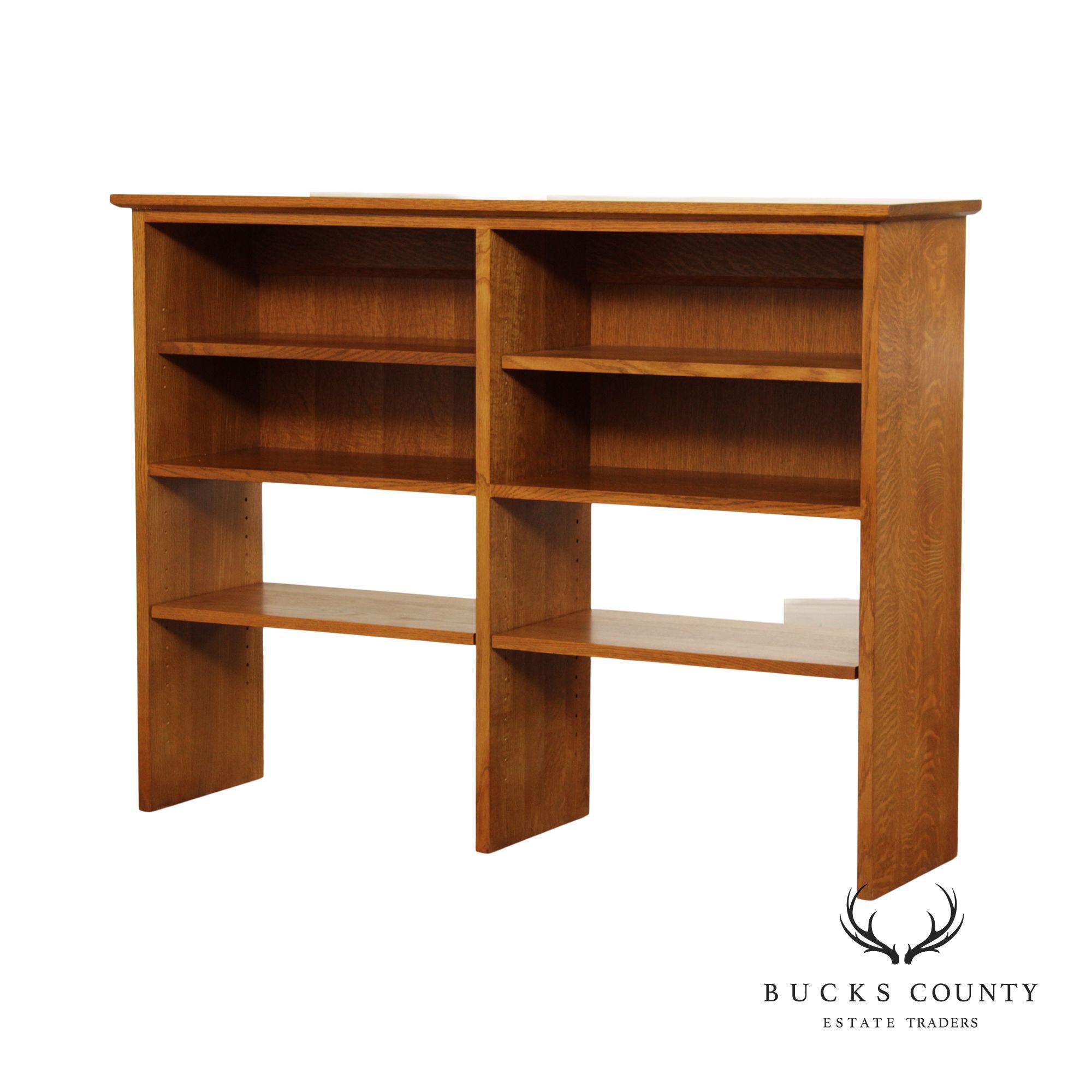 Stickley Mission Collection Oak Bookcase Hutch Top