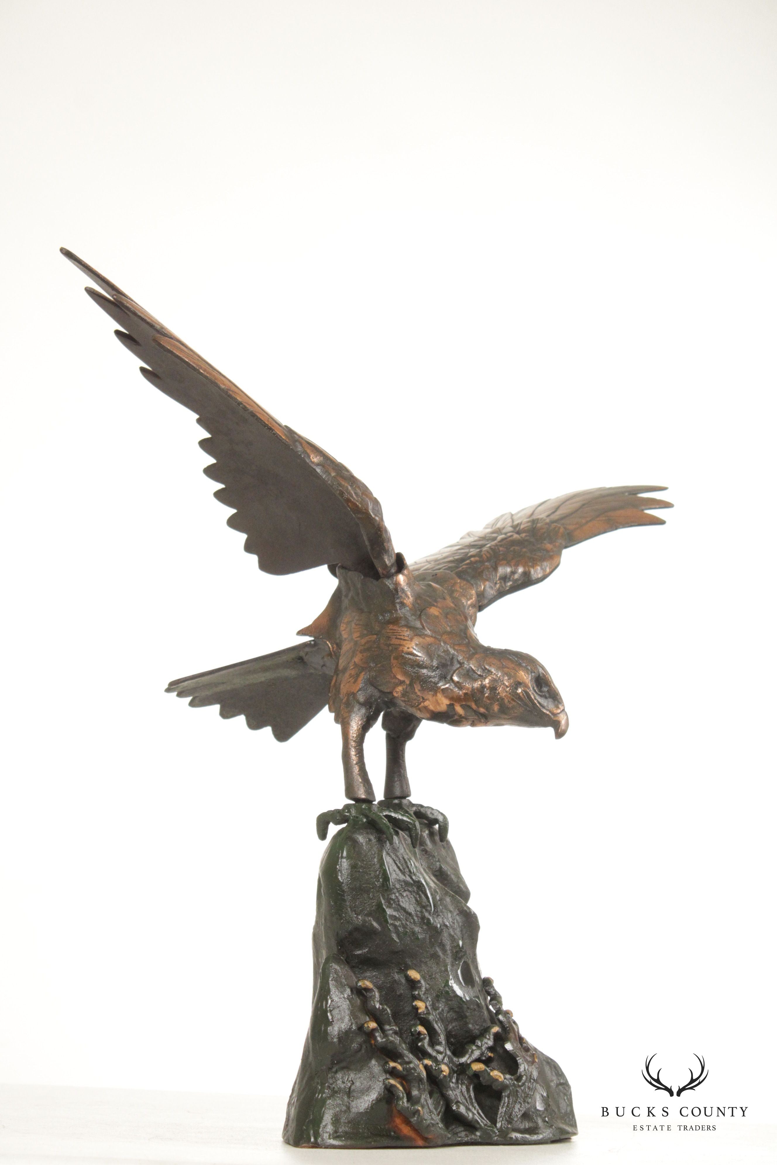 Quality Cast Iron Eagle Sculpture