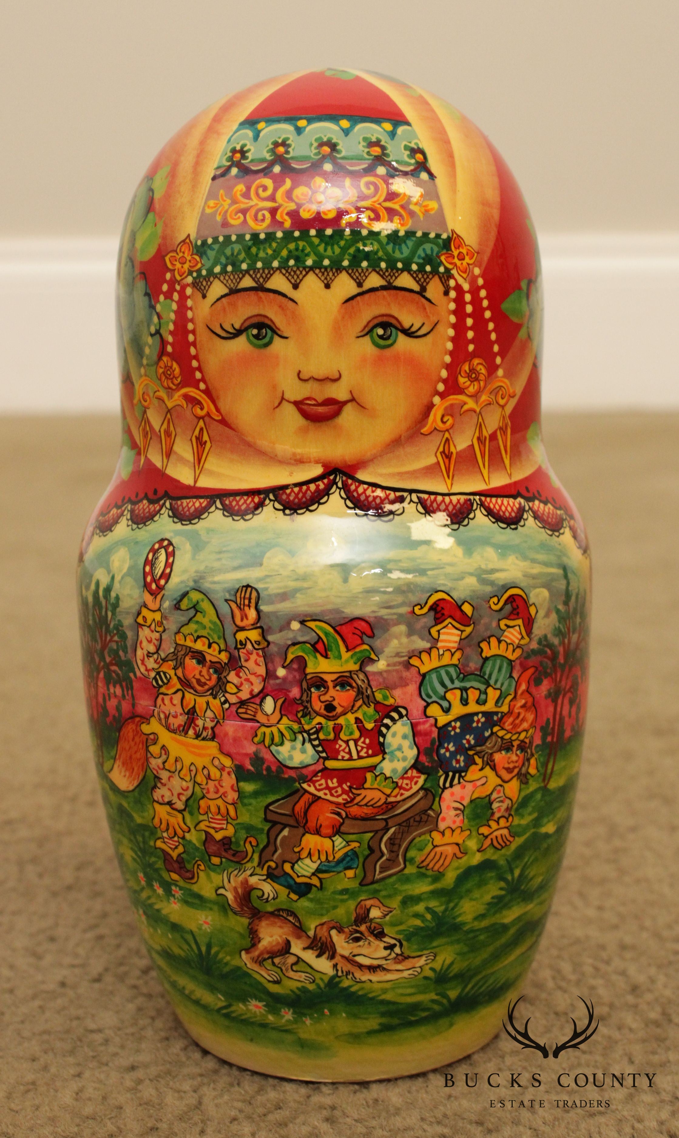 Russian Nesting Dolls 29 Pieces Artist Signed