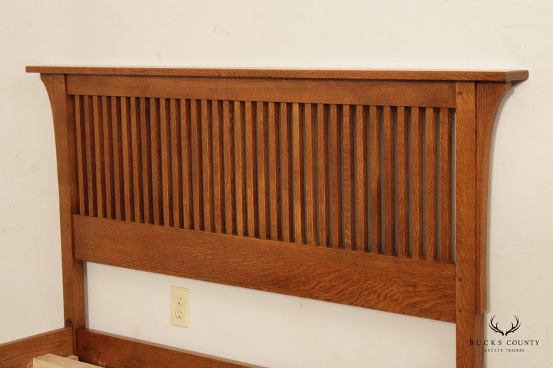 Stickley Mission Collection Oak Full Size Spindle Bed