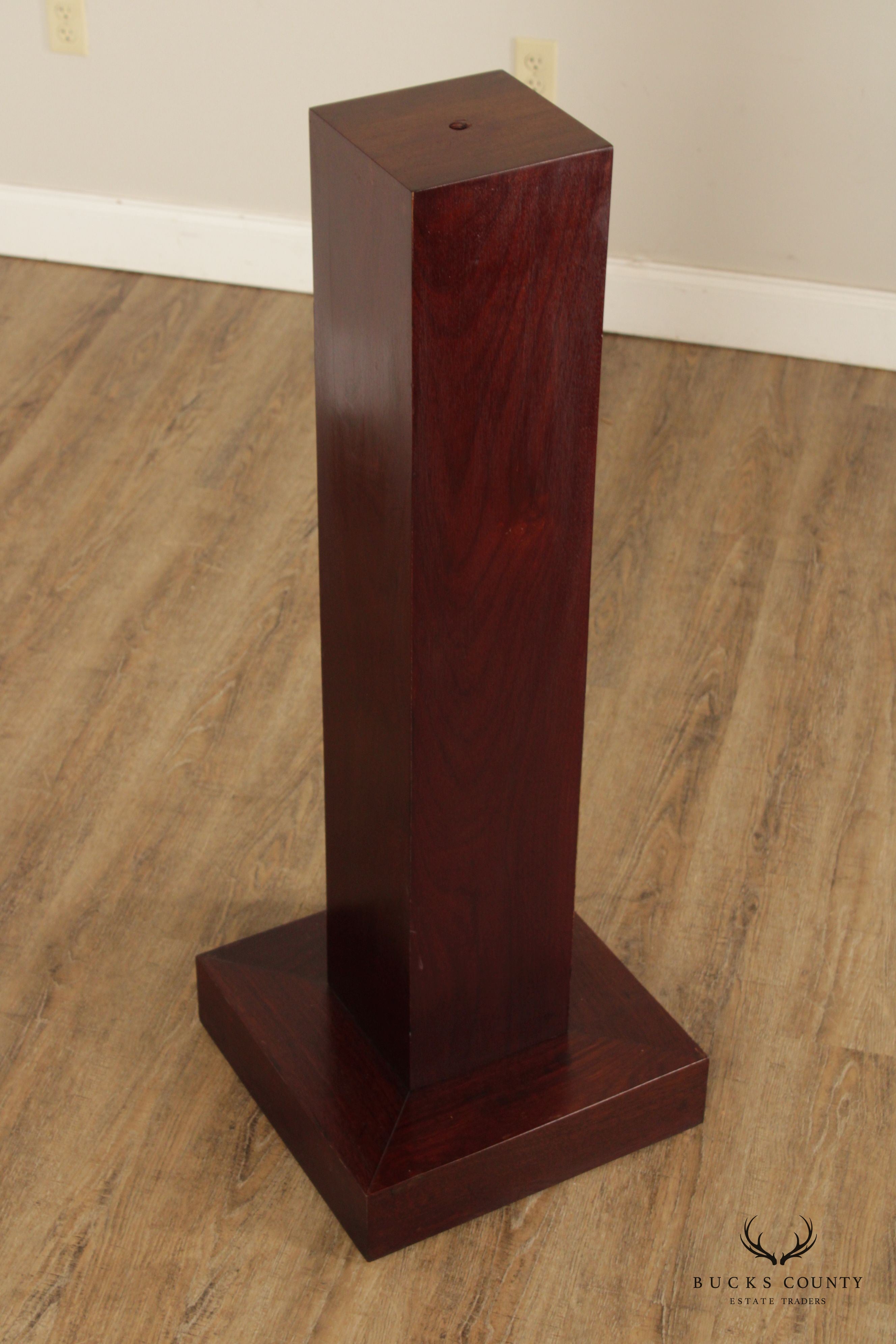 Mid Century Modern Rosewood Sculpture Pedestal