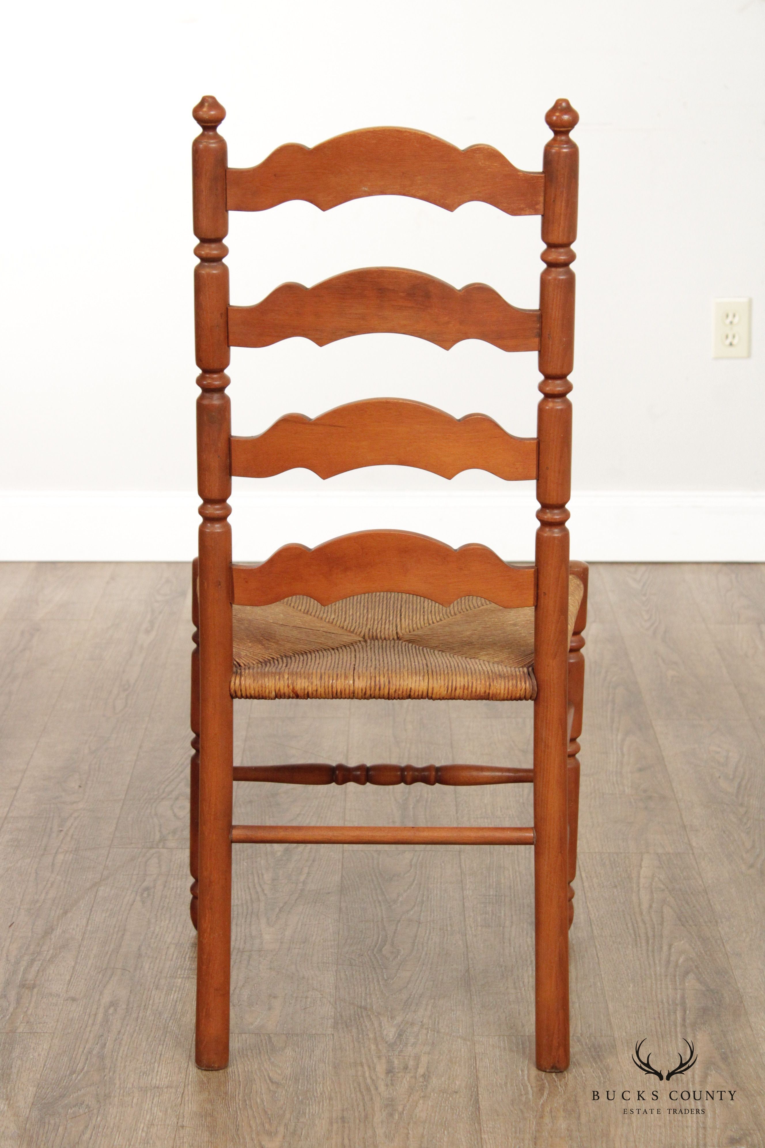 Tell City Vintage Rush Seat Ladderback Dining Chair