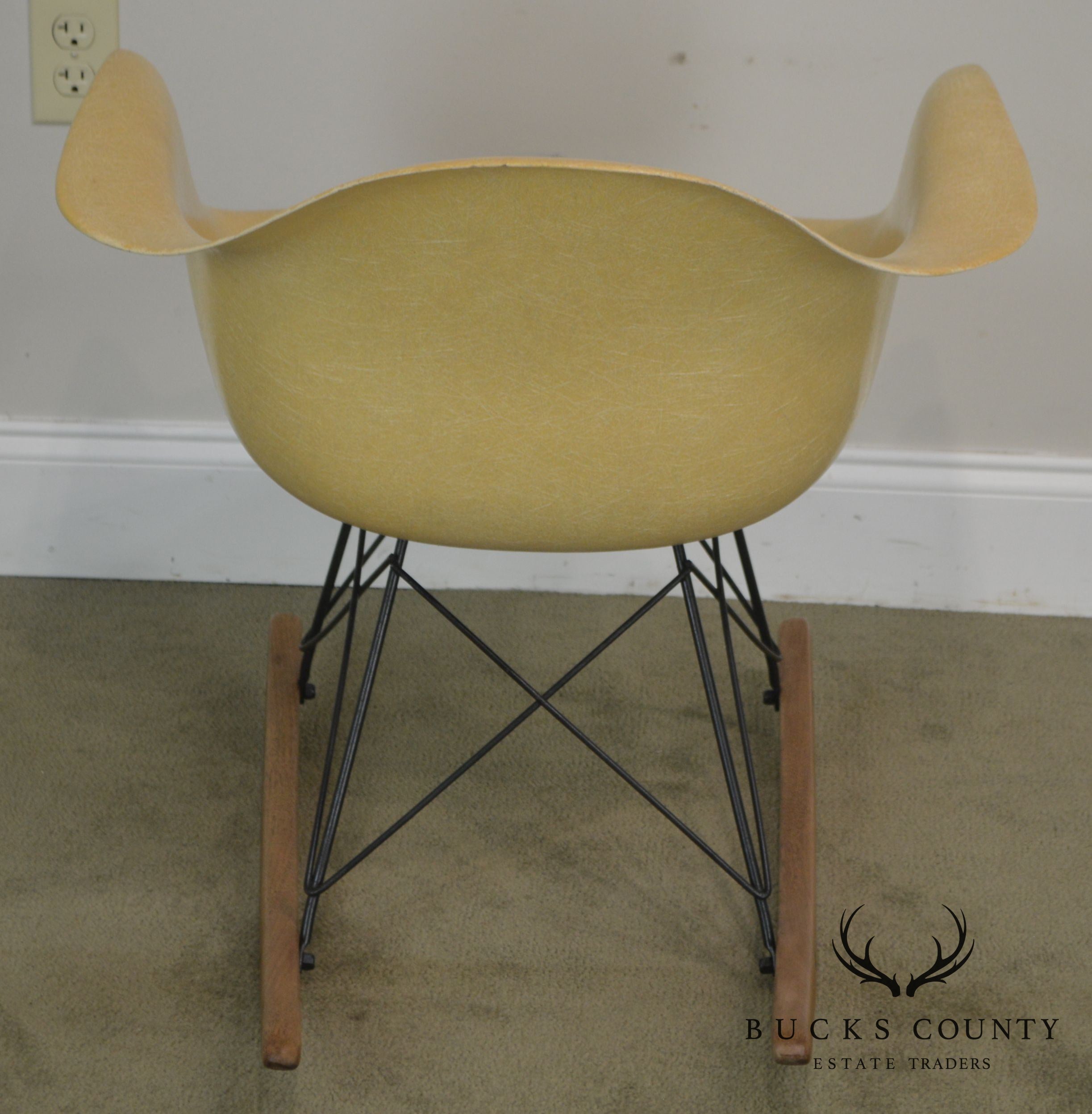 Herman Miller Charles and Ray Eames Fiberglass Shell Rocker