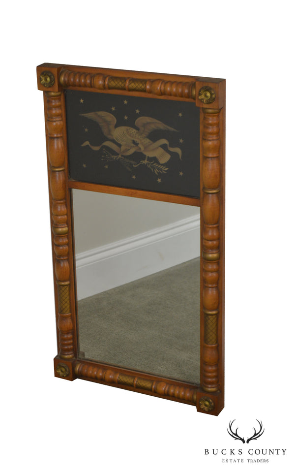 Hitchcock Federal Style Maple & Eagle Stenciled Mirror