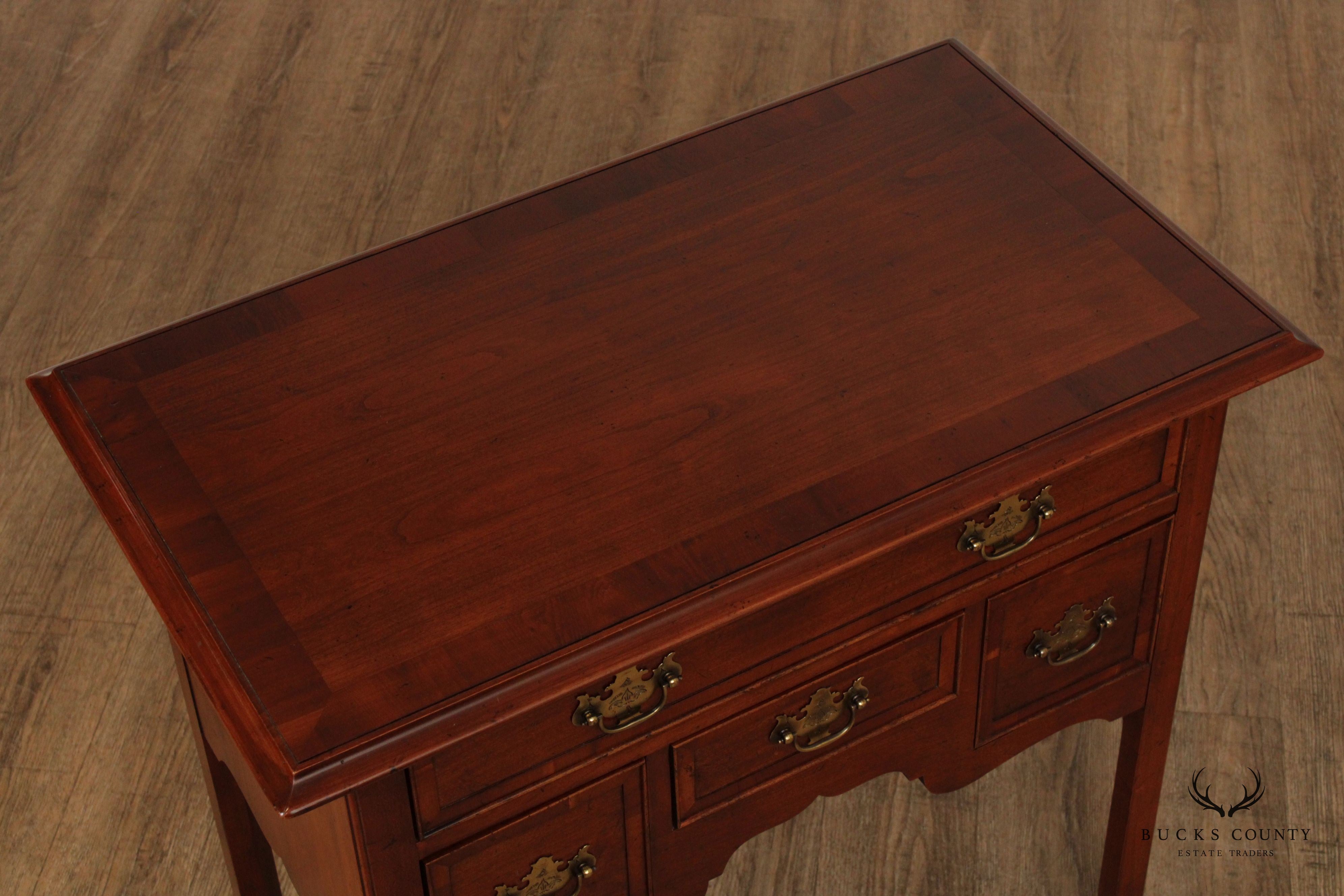 Hekman Furniture Georgian Style Banded Mahogany Lowboy