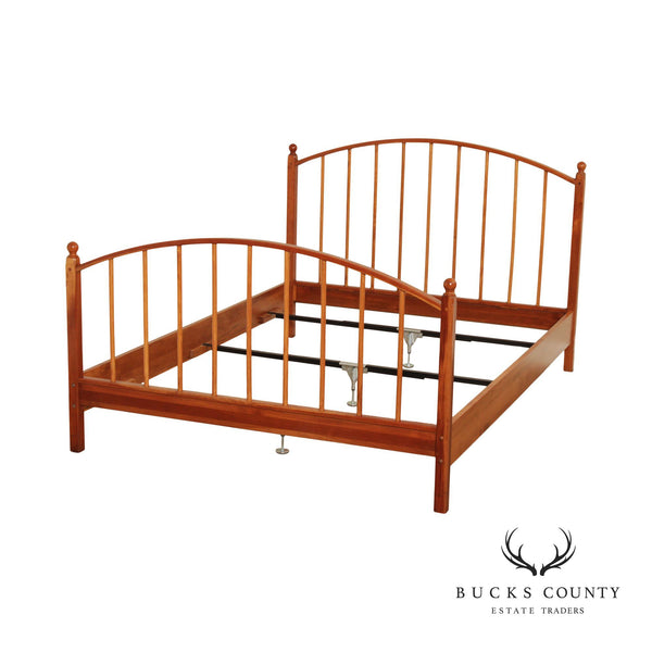 Traditional Spindled Cherry Queen Size Bedframe