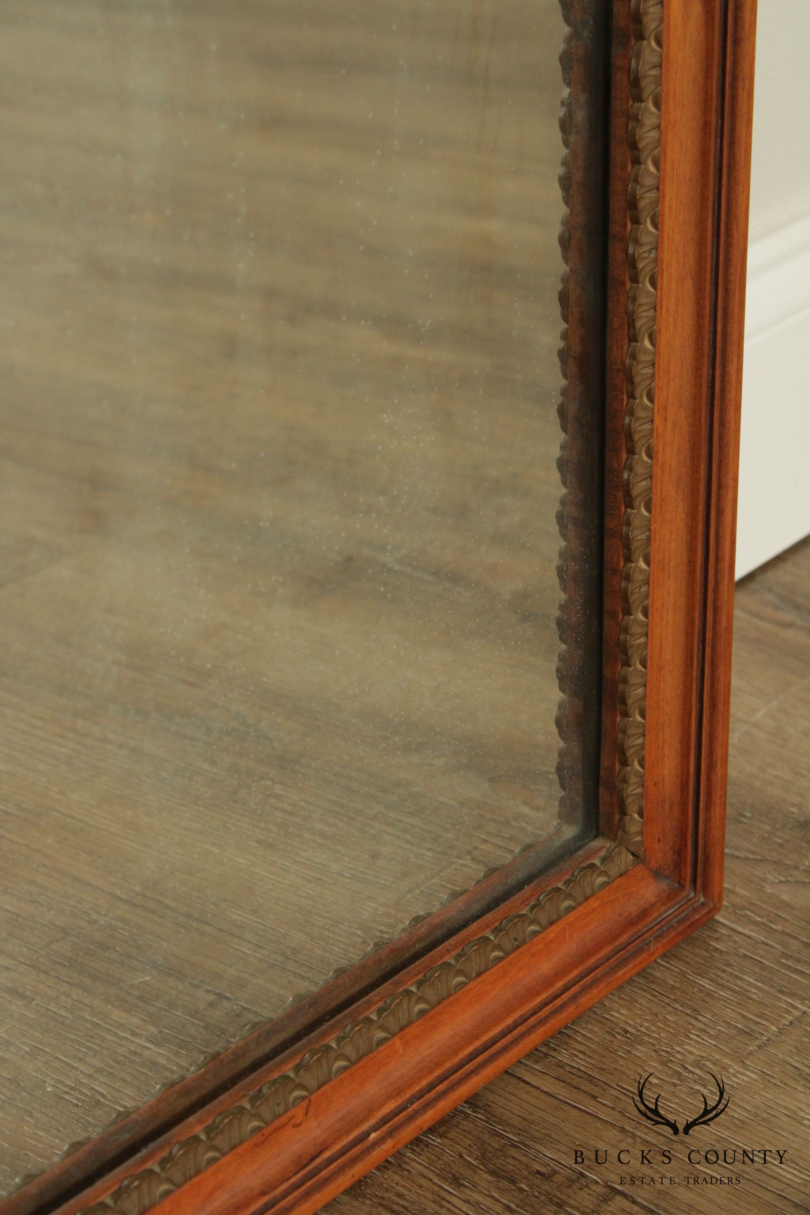 Davis Cabinet Co. Vintage Maple Frame Chippendale Style Wall Mirror