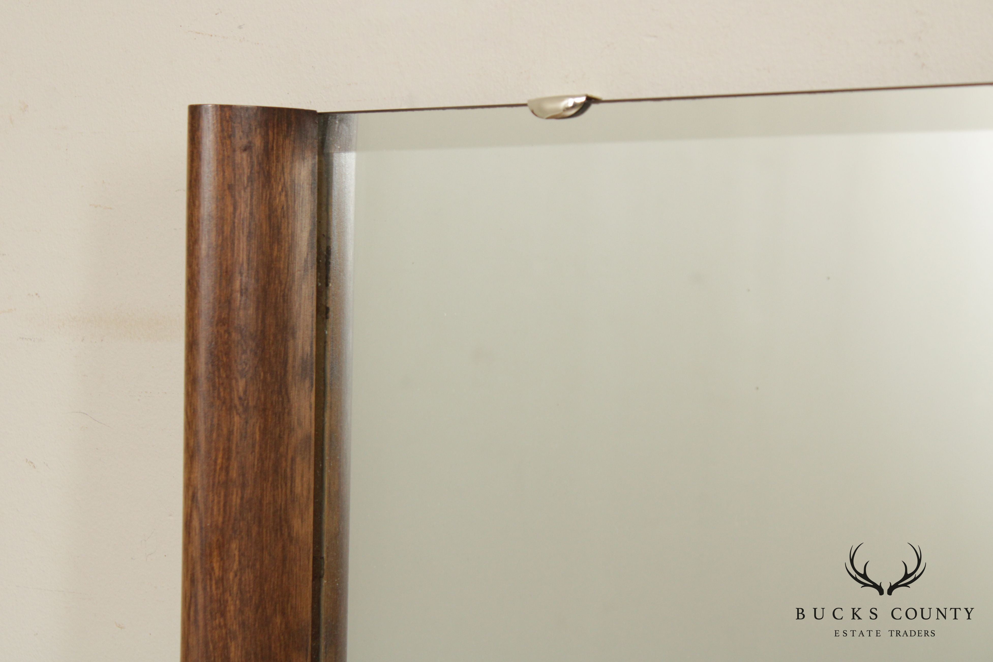 Mid Century Modern Walnut Framed Mirror