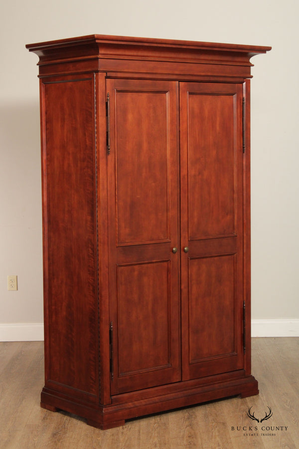 Georgian Style Cherry Wardrobe Armoire or TV Cabinet