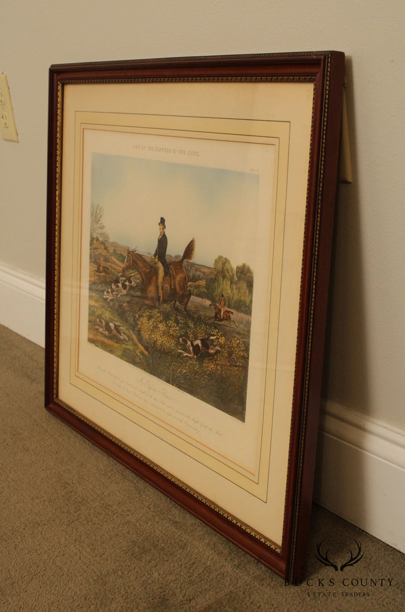 Henry Thomas Alken Vintage Framed Print 'One of the Flowers of our Hunt'