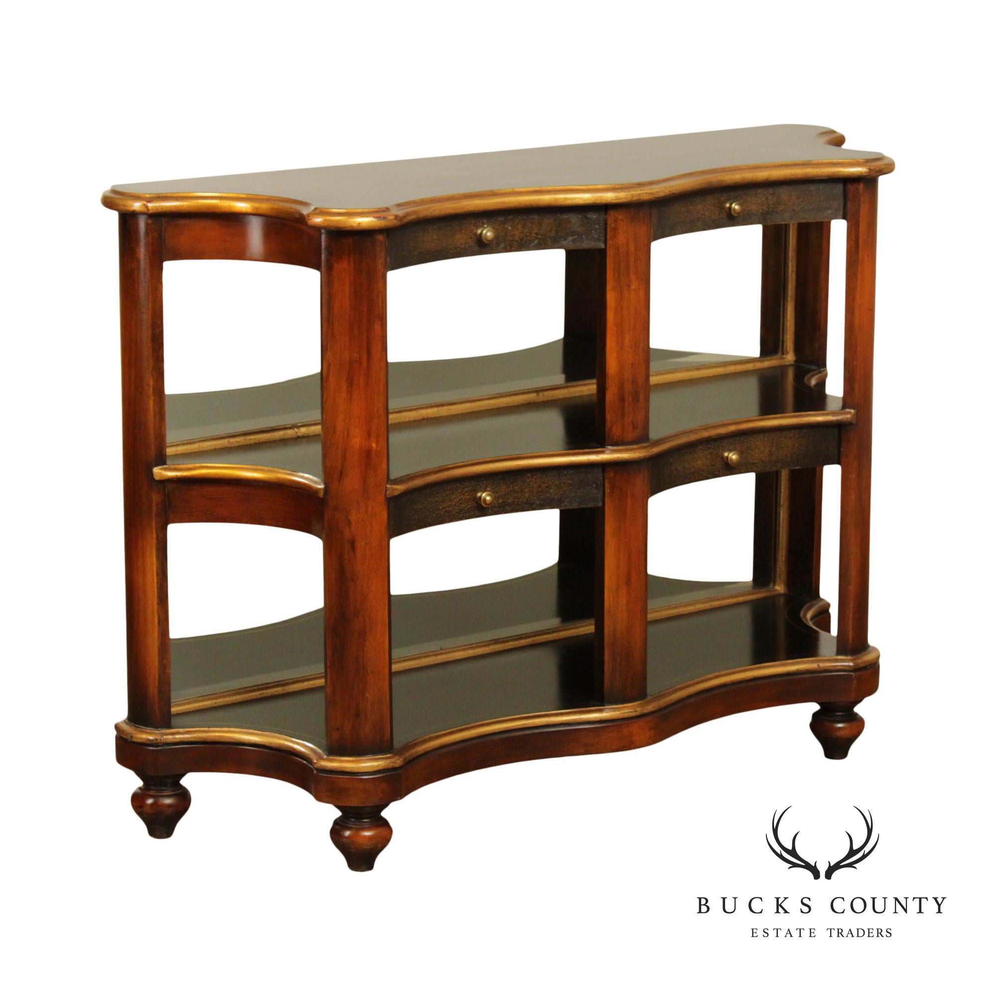 Regency Style Three-Tier Mahogany Console