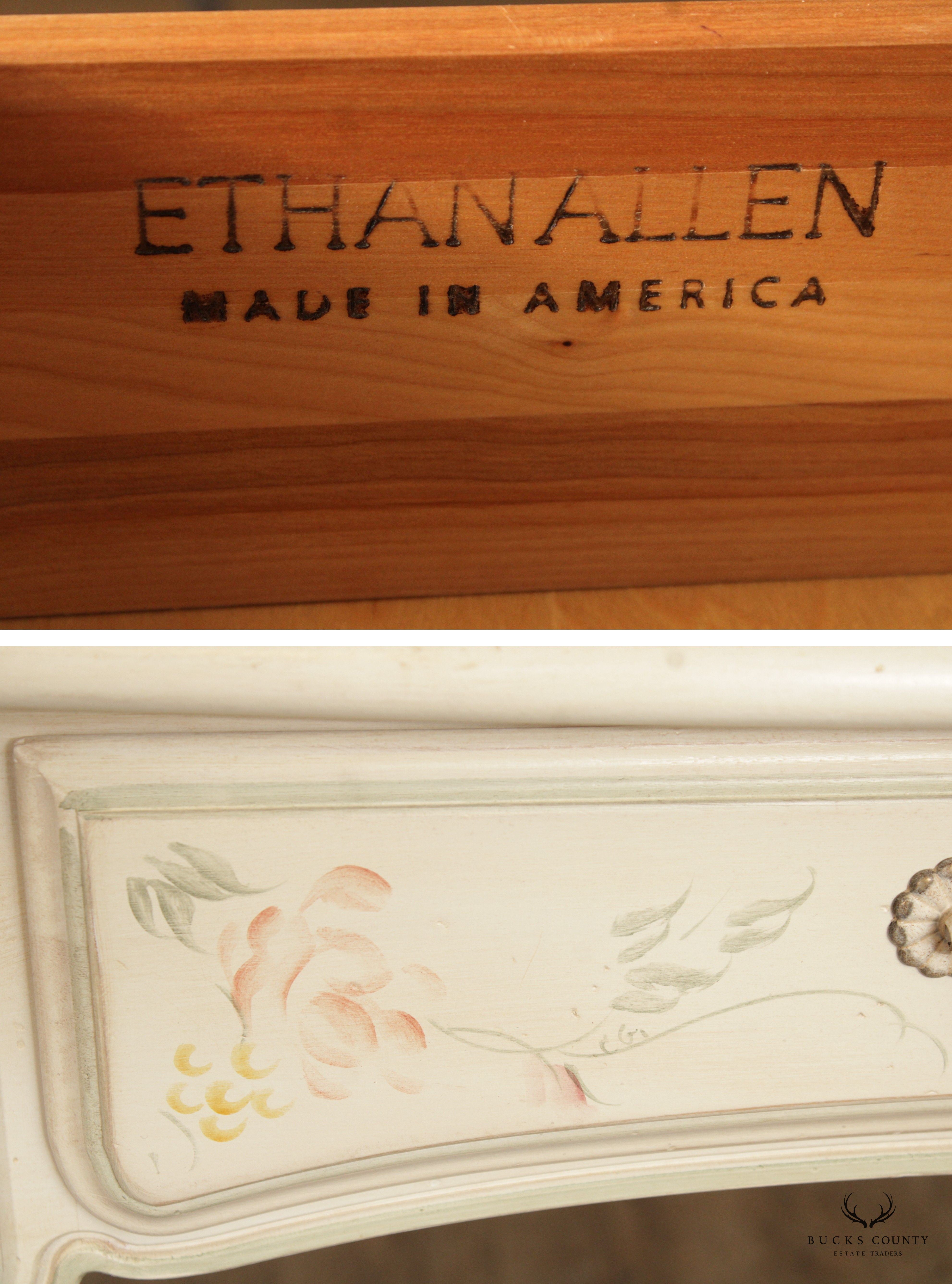 ETHAN ALLEN FRENCH COUNTRY STYLE PAINTED WRITING DESK