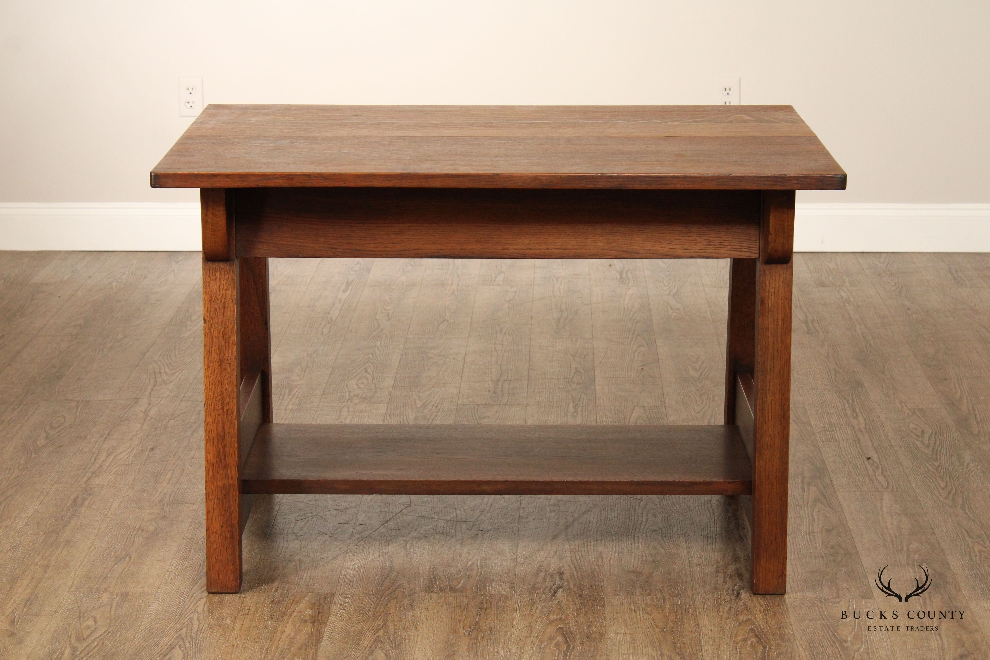 Limbert Antique Mission Oak Library Table