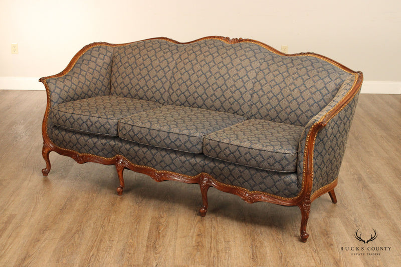 Antique French Louis XV Style Carved Sofa