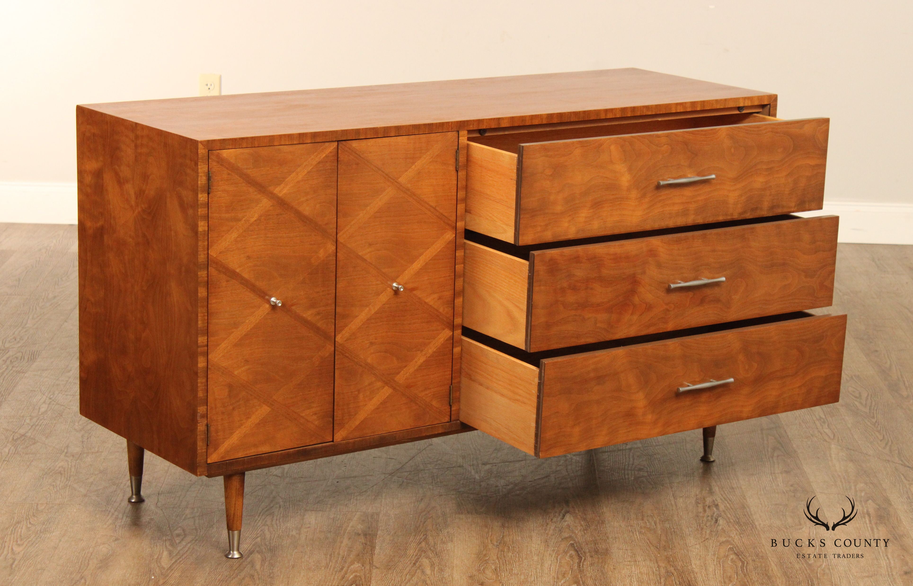 Lane Mid Century Modern Walnut Sideboard