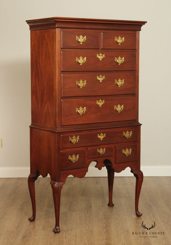 Hickory Chair Queen Anne Style Mahogany Highboy