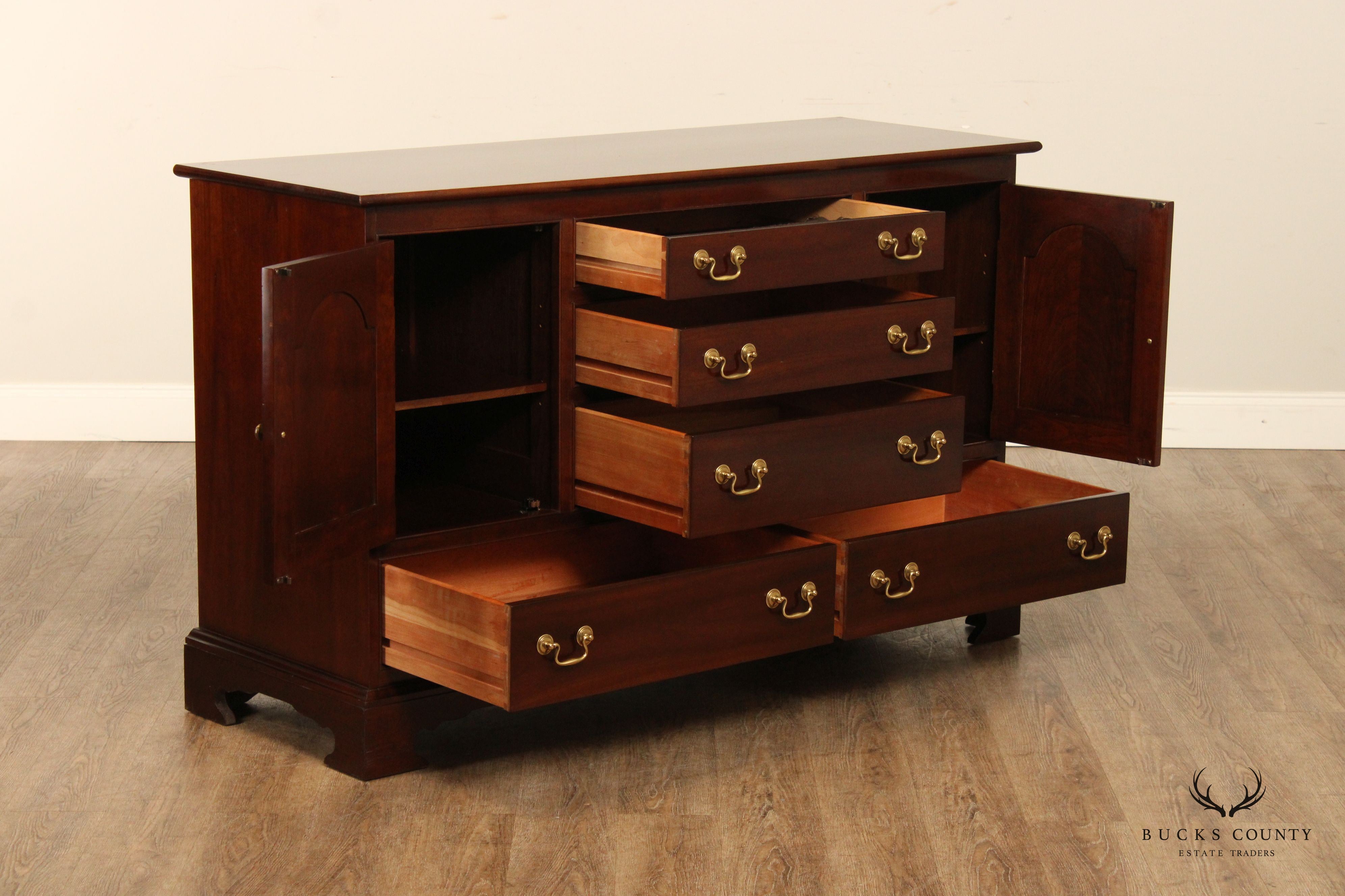 Stickley Chippendale Style Cherry Buffet Sideboard