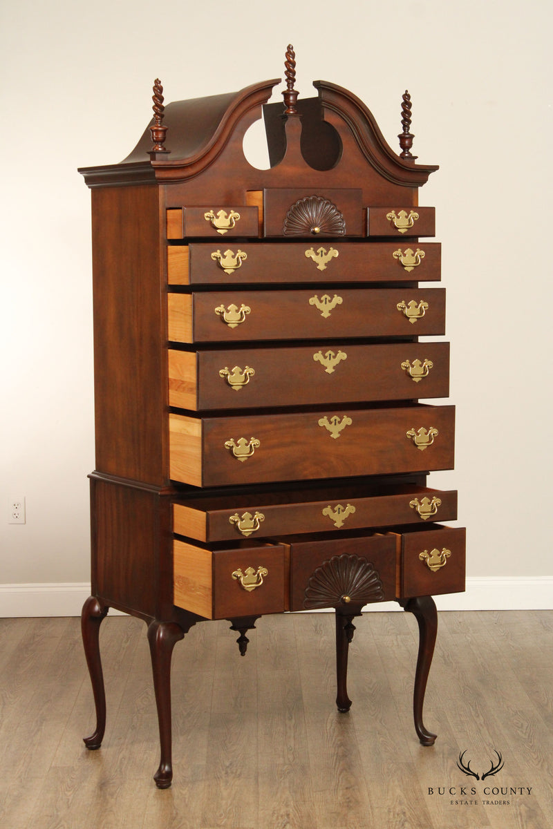 Councill Craftsmen Queen Anne Style Mahogany Highboy