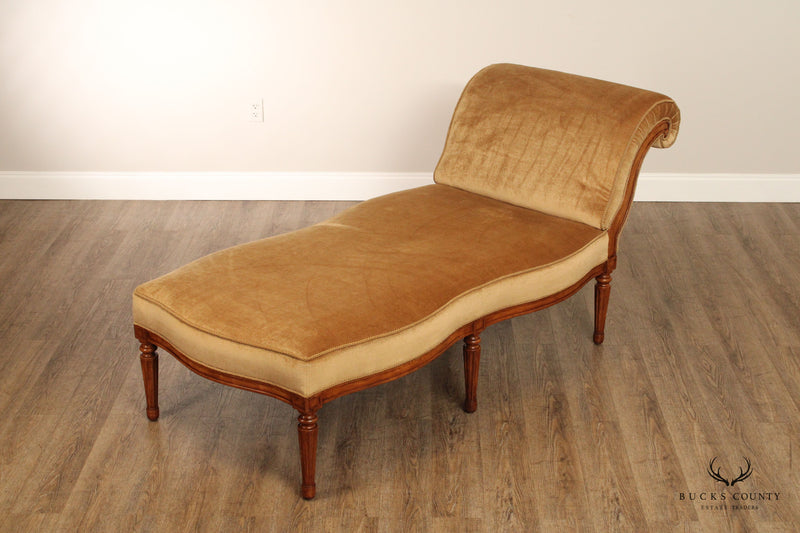 French Louis XVI Style Custom Quality Chaise Lounge