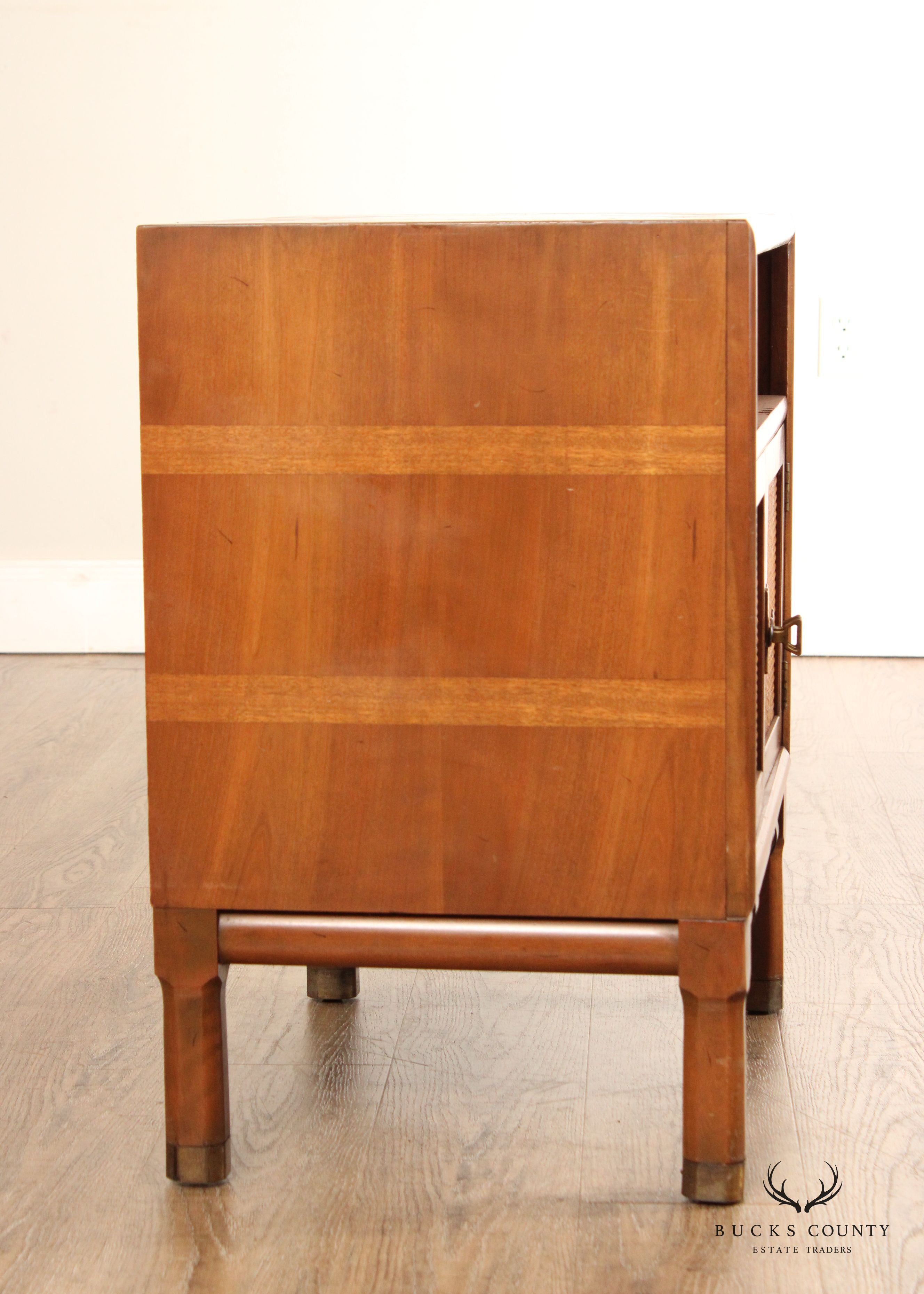 Thomasville Mid Century modern Campaign Style Talisman Nightstand