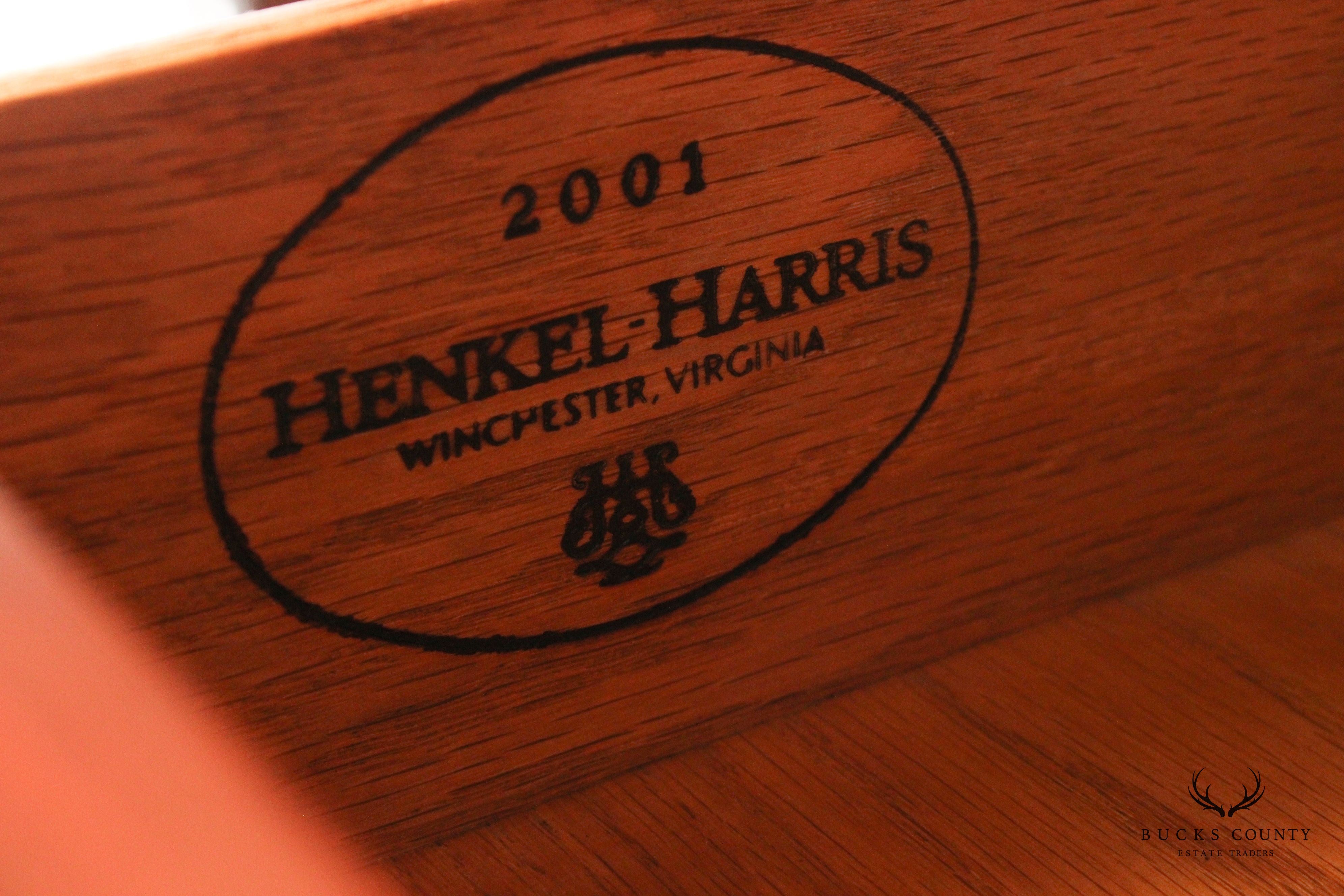 Henkel Harris Chippendale Style Cherry High Chest of Drawers