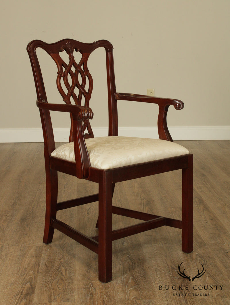 Councill Chippendale Style Mahogany Armchair