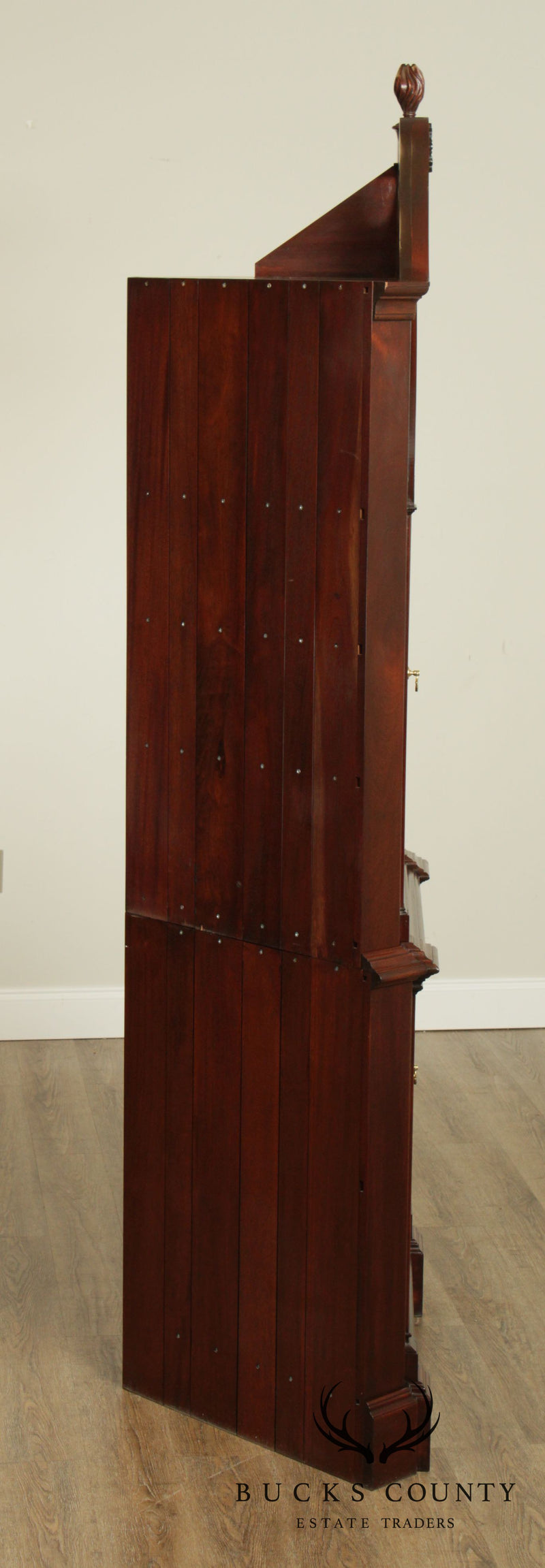 Chippendale Style Custom Quality Mahogany Corner Cabinet