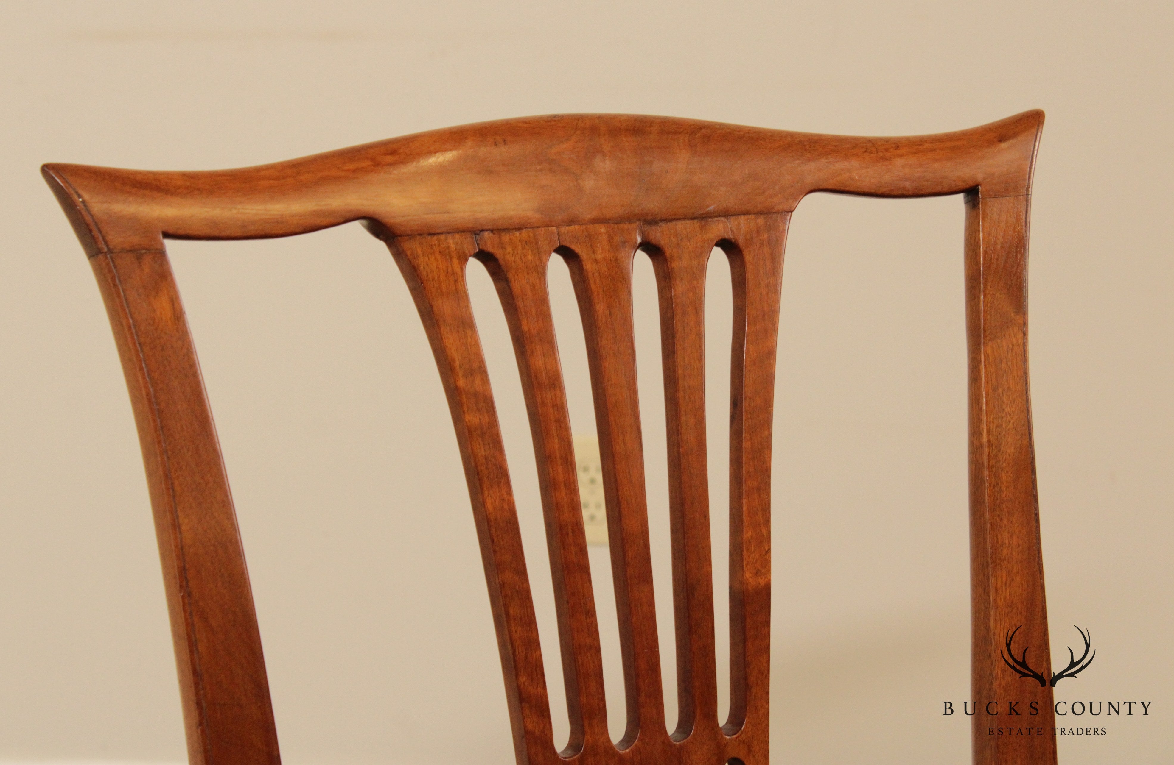 18th Century Antique American Mahogany Queen Anne Side Chair