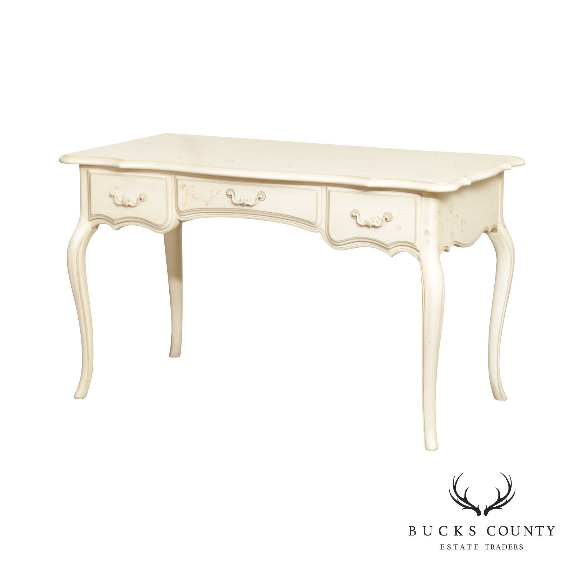 ETHAN ALLEN FRENCH COUNTRY STYLE PAINTED WRITING DESK