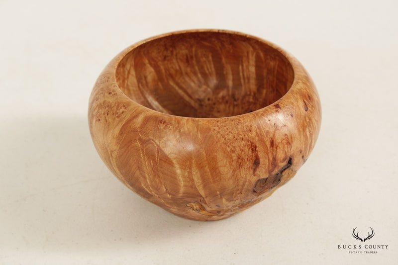 R. Puerta Studio Crafted Burl Wood Decorative Bowl
