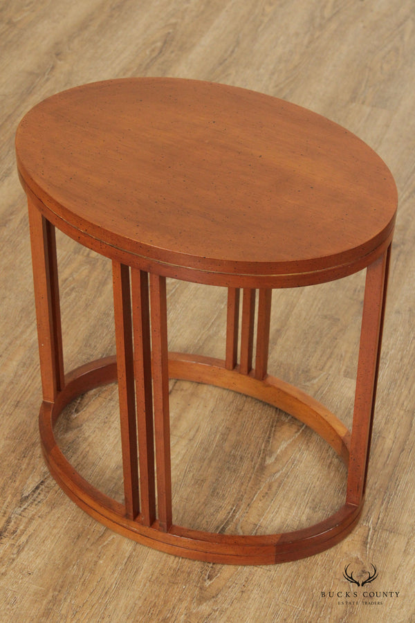 Mid Century Modern Oval Side Table