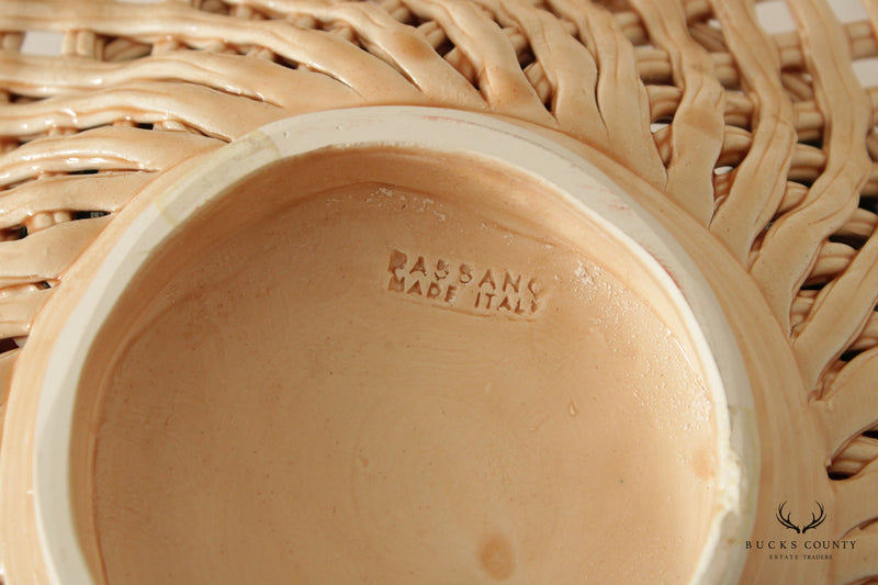 Bassano Midcentury Modern Handpainted Ceramic Fruit