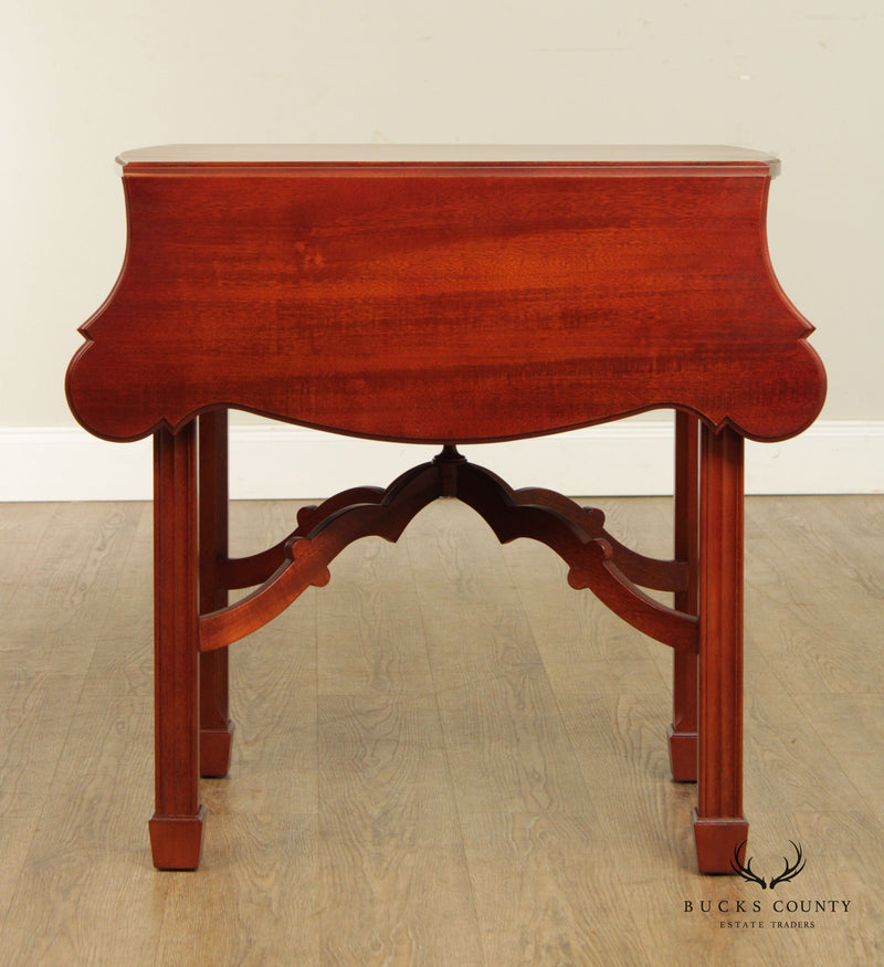 Thomas Borthwick Chippendale Style Pair of Mahogany Pembroke Tables, American Museum Classics