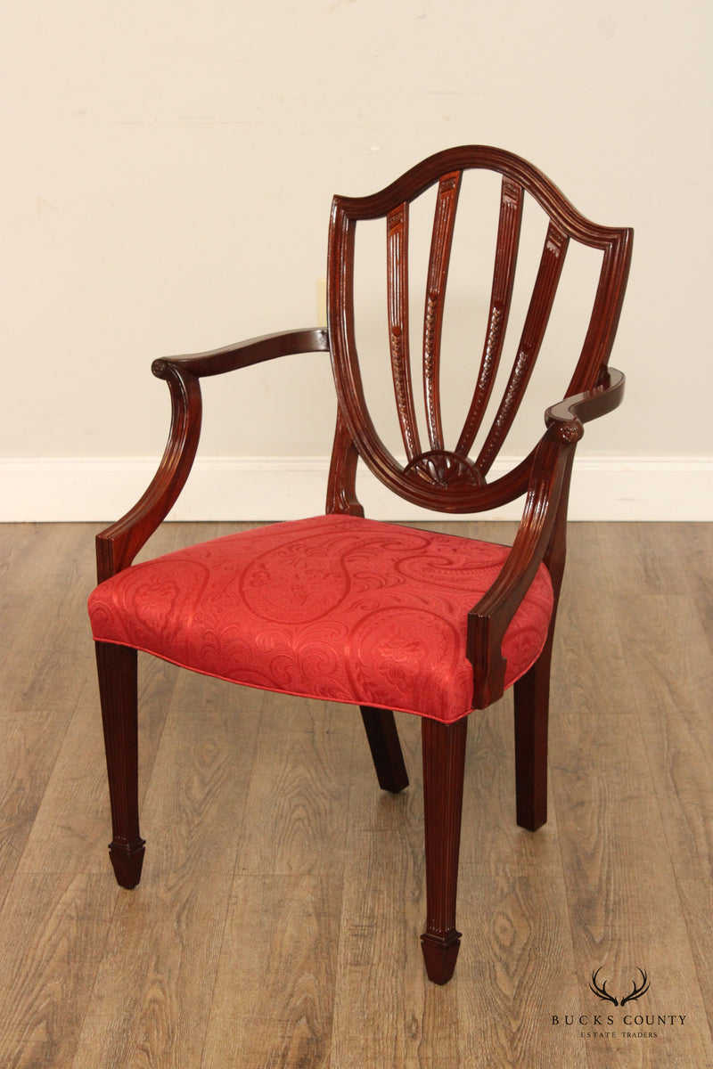 Baker Furniture Historic Charleston Set of Eight Carved Mahogany Dining Chairs
