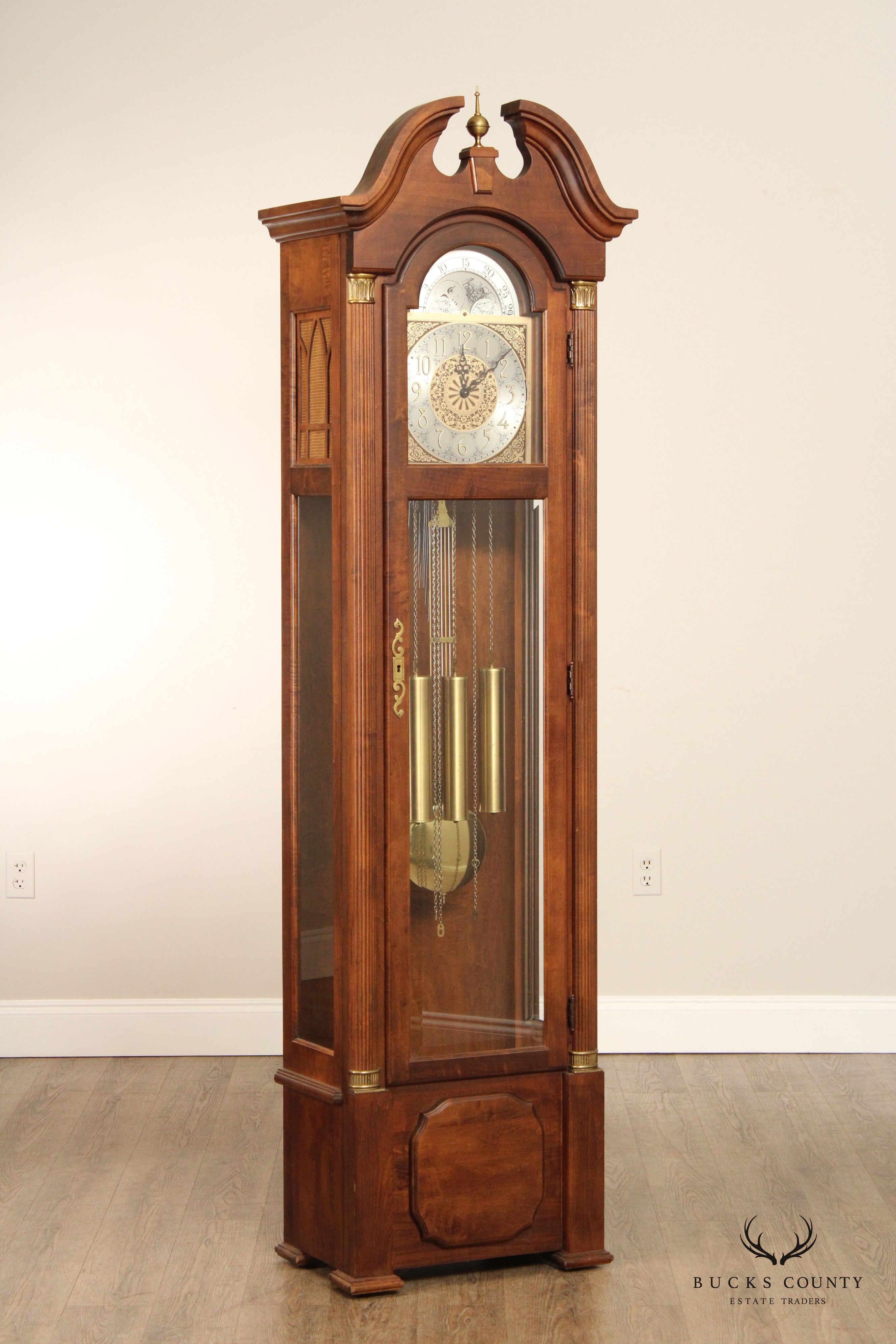 Ridgeway Georgian Style Tall Case Grandfather Clock