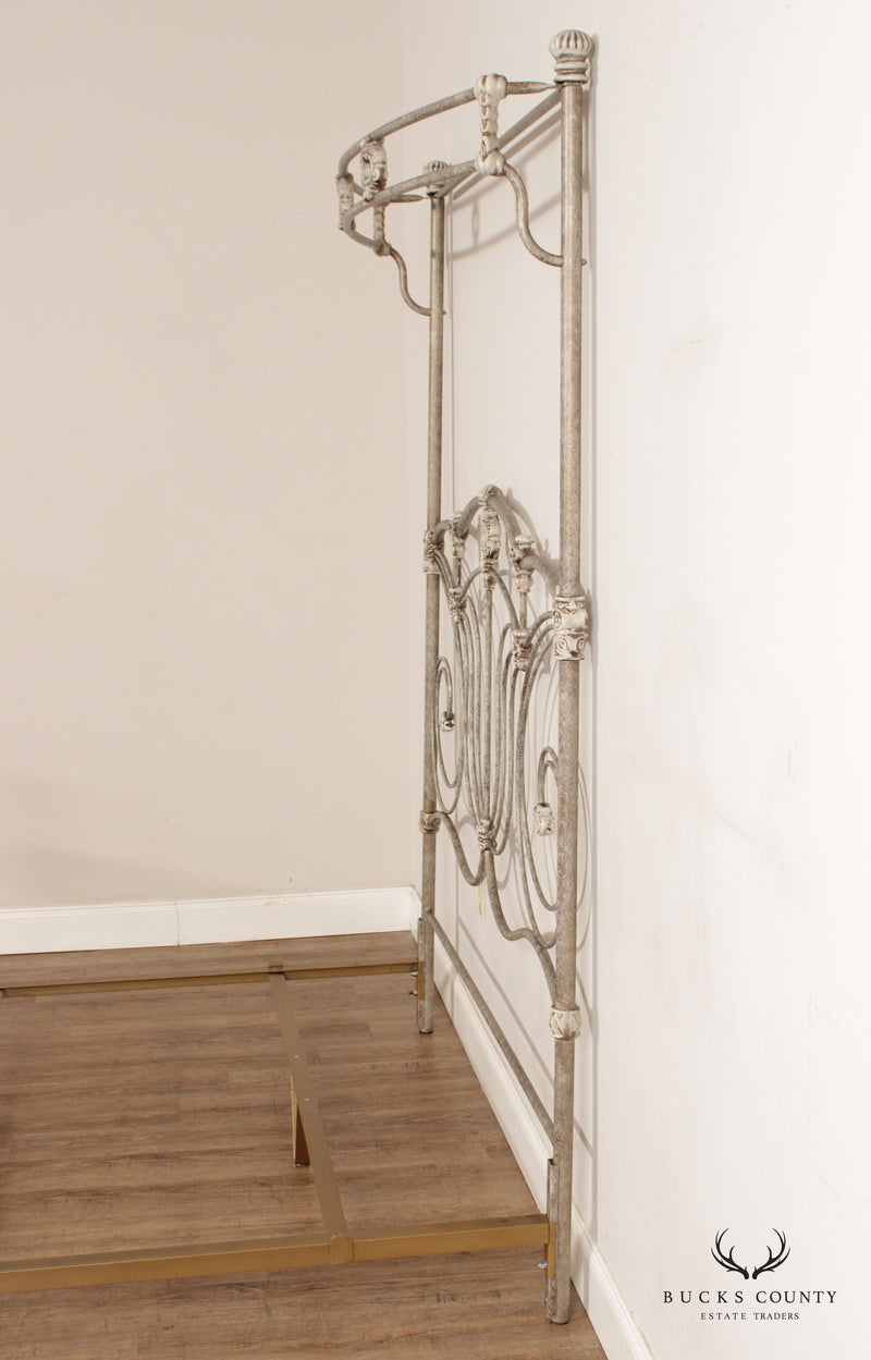 Victorian Style Iron Queen Size Teester Bed Frame