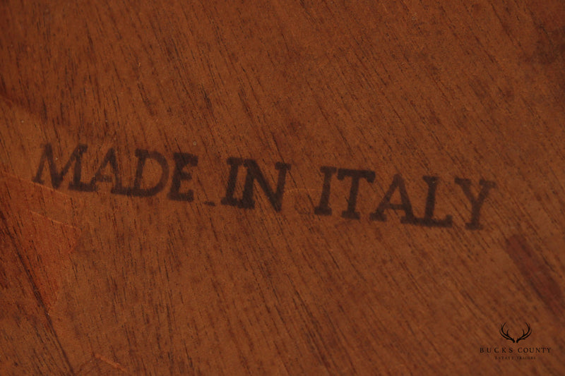Italian Provincial Walnut Single Drawer Nightstand