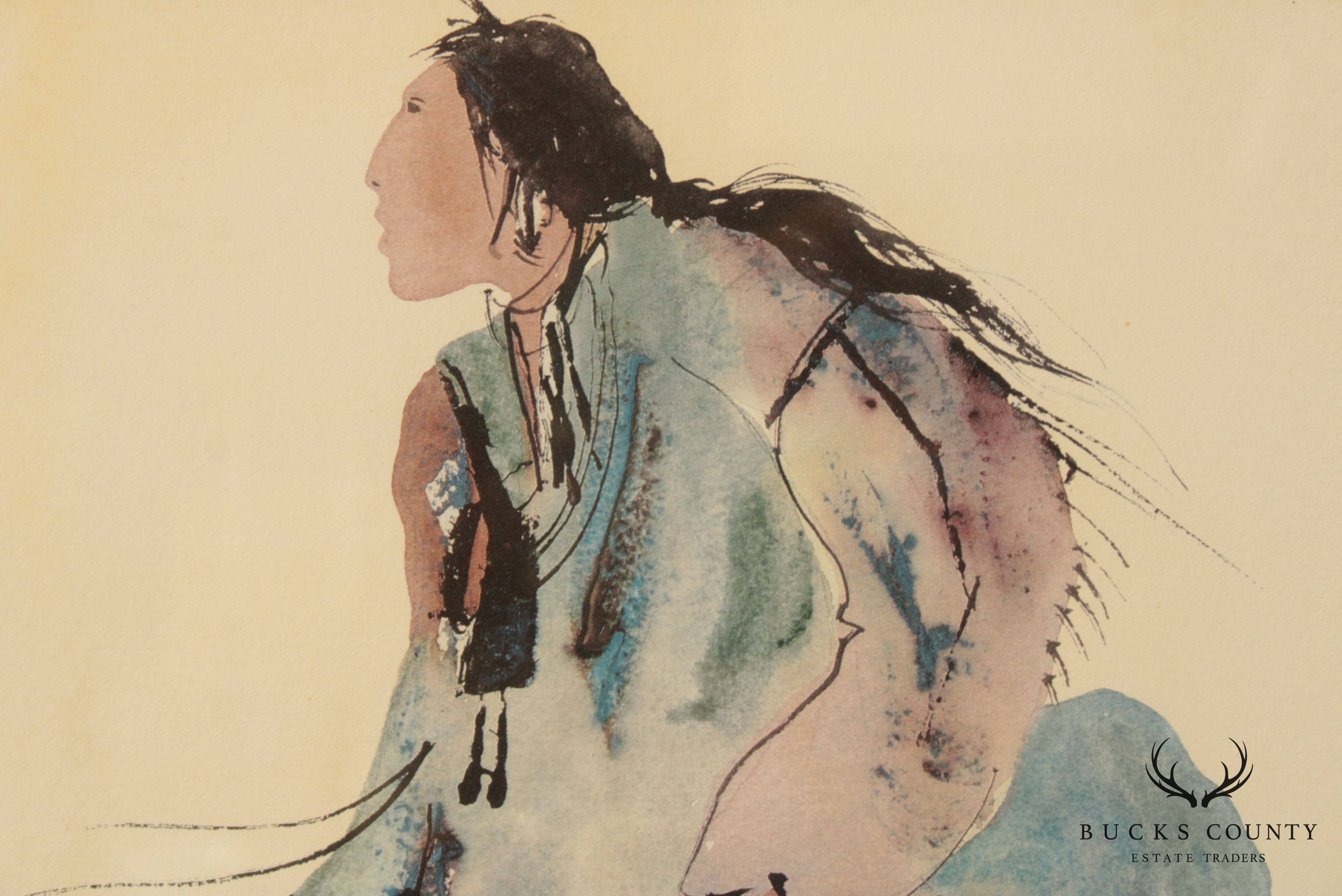 Carol Grigg, Native American Women Lithograph