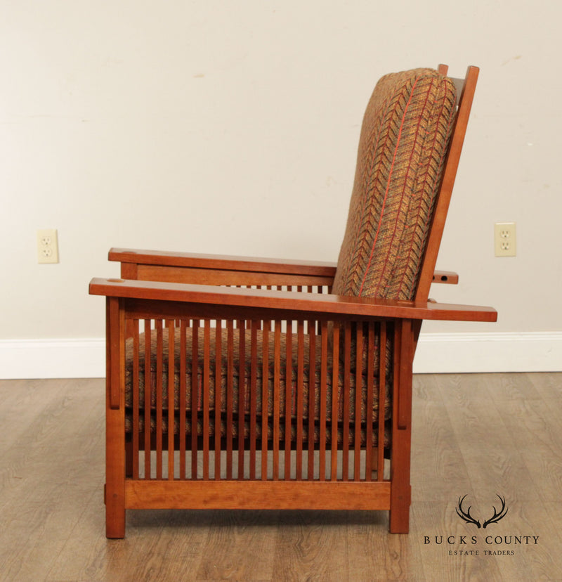 Stickley Mission Collection Cherry Spindle Morris Chair