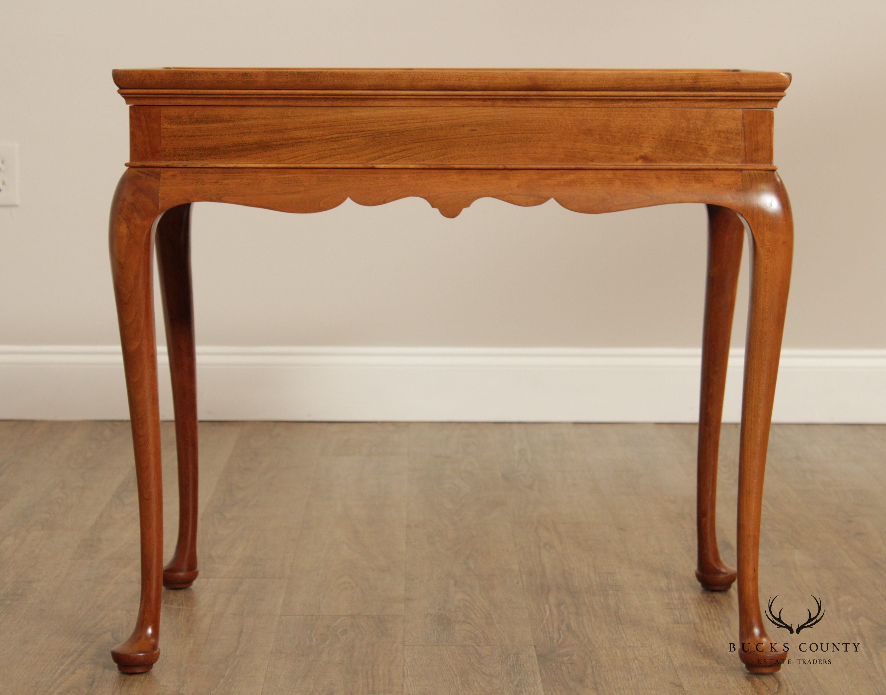 Stickley Queen Anne Style Cherry Tea Table