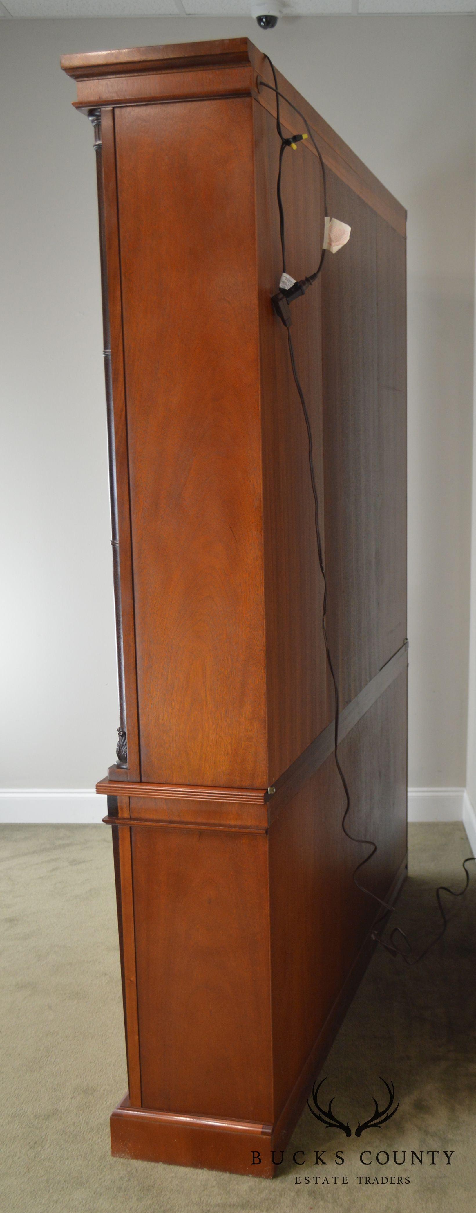 Baker Mahogany Regency Style Breakfront