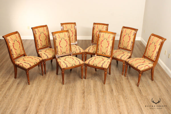 Ethan Allen French Louis XVI Style Set of Eight Dining Chairs