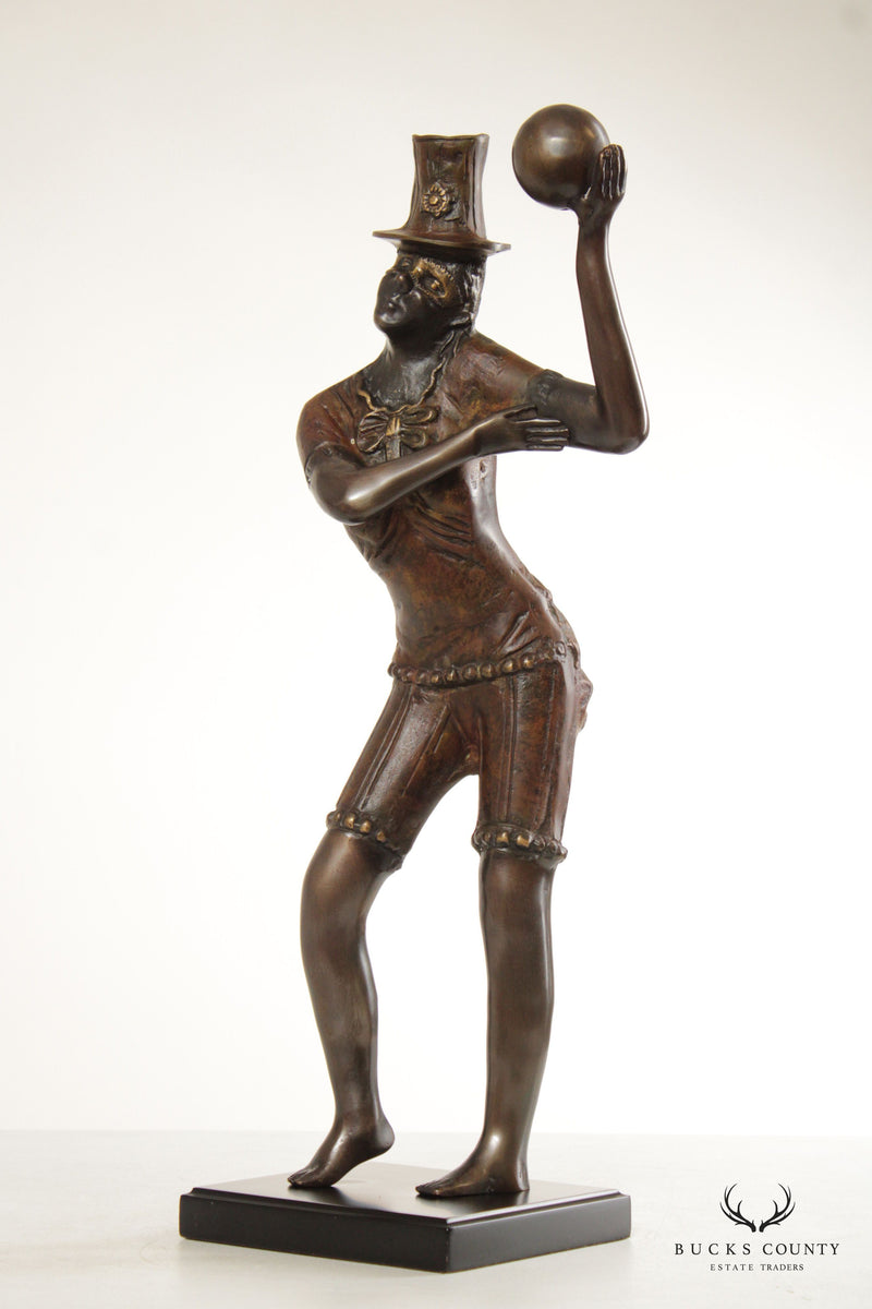 Art Deco Style Figural Bronze Decorative Statue