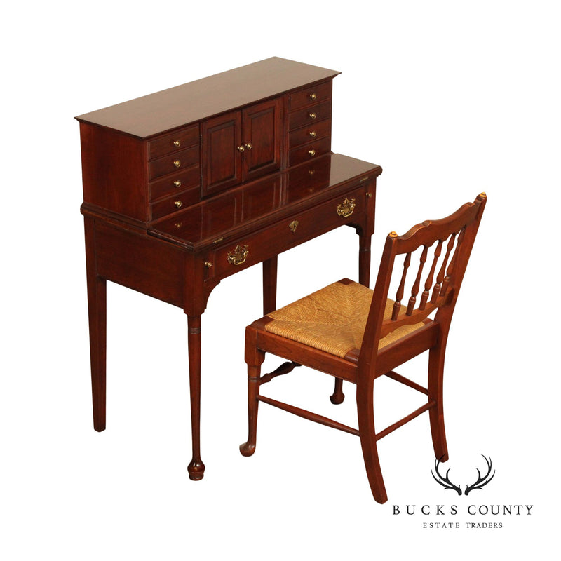 Pennsylvania House Queen Anne Cherry Secretary Writing Desk with Chair