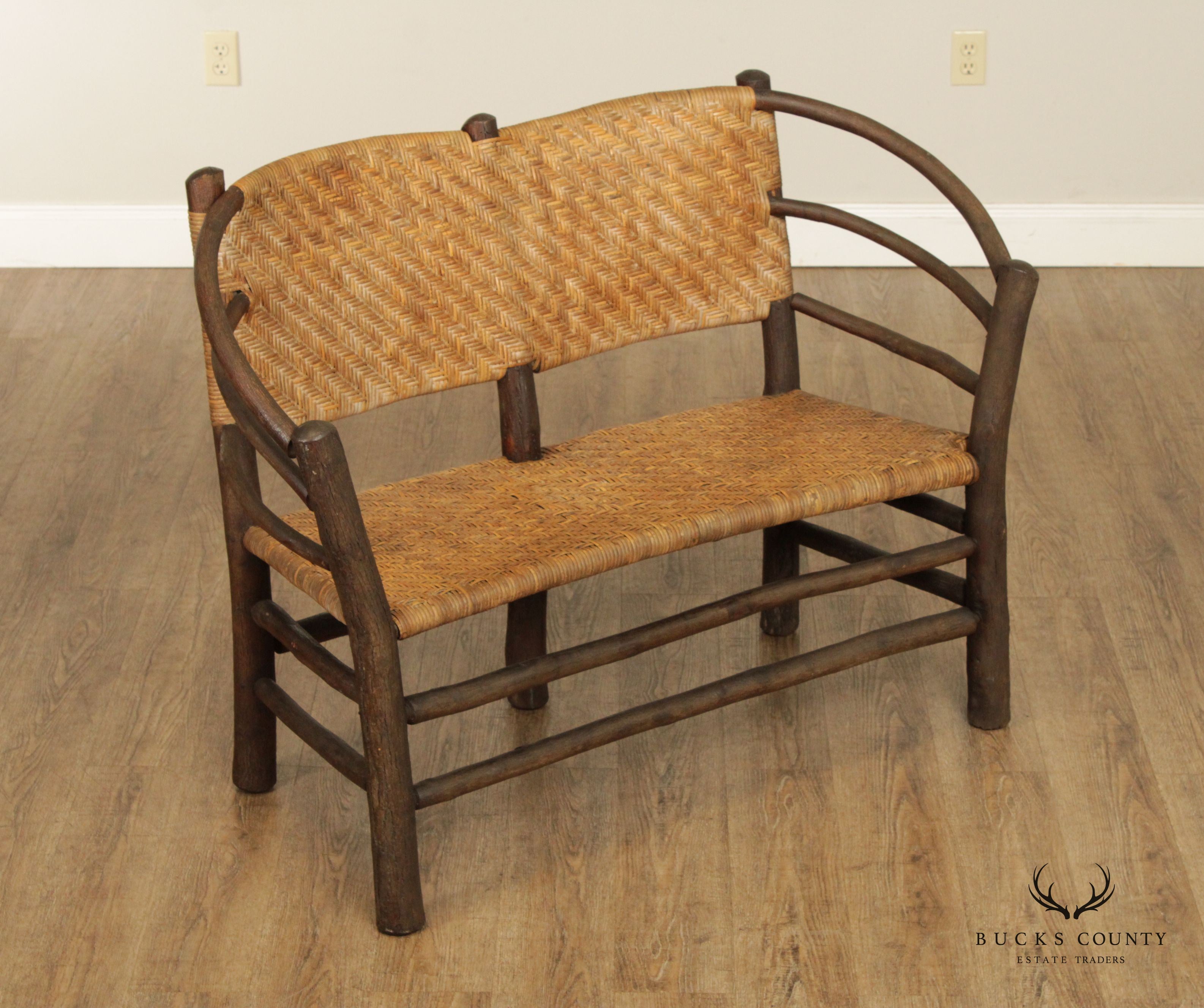 Indiana Hickory Furniture Antique Hoop Settee